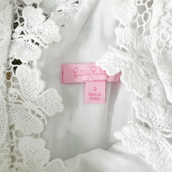 Lilly Pulitzer White Reeve Papillon Dress- Size 2 - Picture 2 of 4